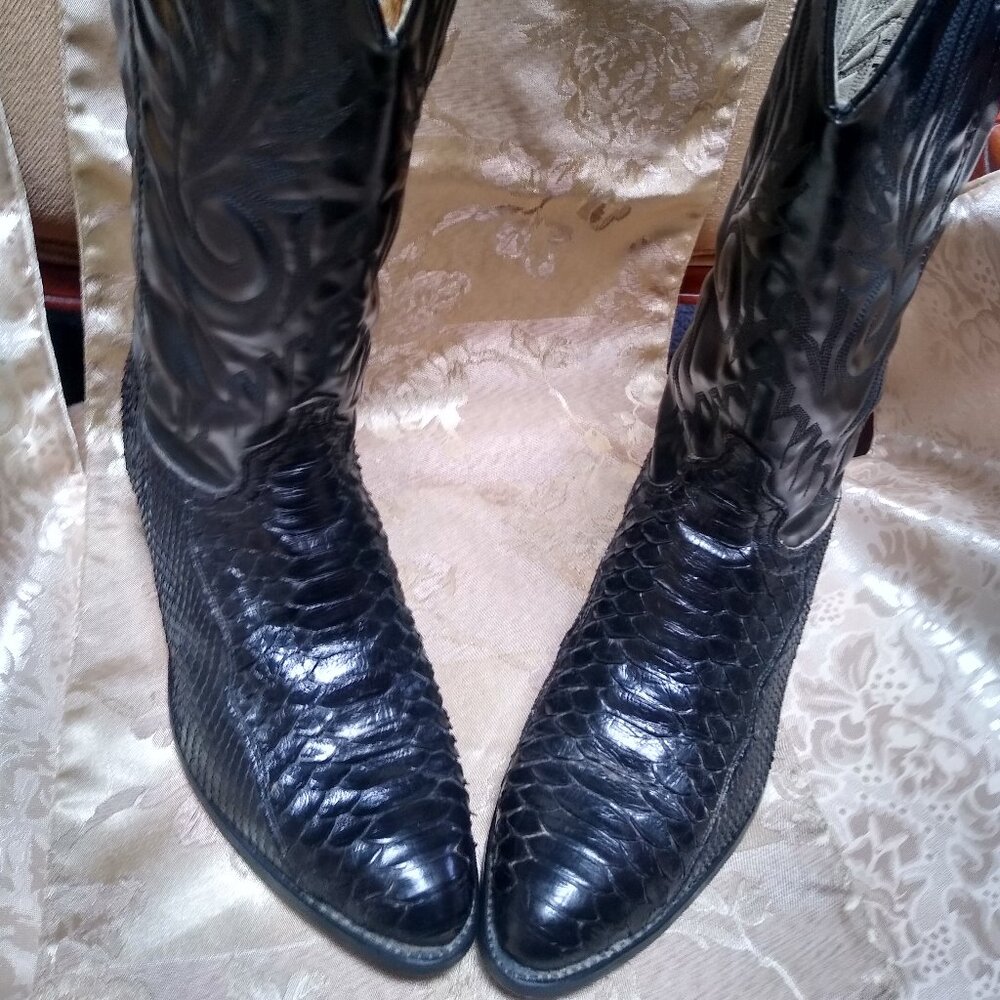 Americans Boot Maker Black Python / Mens